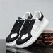 Men's Summer Breathable Mesh Casual Shoes White Corkscrew Sneakers Thick Soled Sports Trendy Lace-Up Rubberized Fabric_vogvips.com
