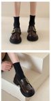 Leather Small Leather Shoes Women's Shoes One Pedal Platform Single Shoes Loafers Jane Women's Shoes_vogvips.com