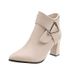 2022 Autumn Winter New High Women Thick Heel Pointed Toe Slimming Short Ankle Martin Boots_vogvips.com