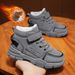 Boys' Cotton Shoes Autumn New Children's Fleece-Lined Martin For Older Kids Winter Snow Boots_vogvips.com