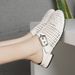 Soft Leather Closed-Toe Half-Slip For Women 2025 Summer New Hollow Out Internet Celebrity Flat Hole Outdoor Casual Slippers_vogvips.com