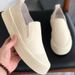 Wolf slip-on men's shoes new European fashion brand loafers really soft leather breathable lazy shoes British style white_vogvips.com