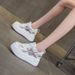 Small Thick-soled Heightening Little White Shoes Women's New Hollow Mesh Shoes Casual Versatile Breathable Sports Women's Shoes_vogvips.com