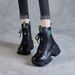 Women's Snow 2023 New Winter Fleece Lined Thickened Northeastern Cotton Shoes Genuine Leather Wool Thick Sole Petite_vogvips.com