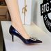 9283-AK213 Elegant Heels For Women, High-end Rhinestone Pointed Toe Sexy Stiletto Heels, Women's Patent Leather High_vogvips.com