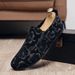 Fashion Personalized Printed Loafers Men's Low-top Foot-fitting Lazy Shoes Men's Doudou Shoes_vogvips.com