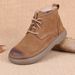 European Warm Series New Winter Warm Top Layer Cowhide Versatile Casual Genuine Leather Wide Foot Big Toe Men's Shoes Cotton_vogvips.com
