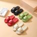 Home Slippers For Women, Summer Indoor Bathing, Non-Slip, Odor-Resistant, Side Letter Design, Soft Sole, Comfortable Couple Slippers_vogvips.com