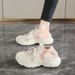 Spring 2025 New Women's Thick-Soled Dad Casual Versatile Breathable Sneakers Sock Shoes For Women_vogvips.com