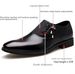 Men's Formal Dress British Vintage Pointed Head Men's Trend Wipe Color Breathable Casual Bright Leather Business Wedding Shoes Single Leather Shoes_vogvips.com