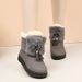 Women's Winter Snow Boots - Insulated Short Ankle Booties With Faux Fur Lining, Slip-On Casual Shoes For Women, Comfortable & Warm_vogvips.com