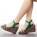 Women's Shoes Wedge Sandals Waterproof Platform Fish Mouth High Heel Sandals Straw Mat Woven Wedge Beach Sandals_vogvips.com