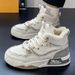 Autumn And Winter Plus-Size Men's Shoes, High-Top Cotton Shoes, Men's Sports Shoes, Warm Plush Casual Sneakers, Trendy A_vogvips.com