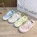 Little White Women's Summer Ice Silk Canvas Face Breathable Leisure Big Headed Lace Up Flat Bottom Sports Youth Student_vogvips.com