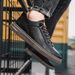 European Warm Series Side Zipper Martin Men High Top British Style Black Work Motorcycle Autumn Men's Shoes Height Increasing Mid-Top Short_vogvips.com