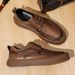 Genuine 2024 spring new high-end brown leather men's business British breathable commuting casual shoes_vogvips.com
