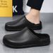 Winter EVA Men's Slippers Plush Warm Waterproof Oil-proof Men Chef Non-slip Kitchen Work Couple Home Soft Sole Shoes_vogvips.com