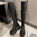 Elegant Leg-Lengthening For Women 2025 Autumn Winter New High Casual Versatile Soft Surface Foldable Mid-Calf Boots_vogvips.com