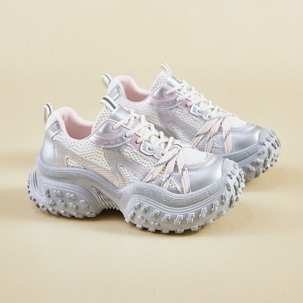 Designer Shoe Korean New Dad Shoes For Women 2026 Spring Student Sports Running Casual Thick Soled Height Increasing_vogvips.com