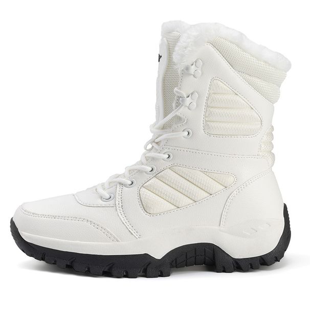Outdoor Shoes Tactical Boots Off-road Training Shoes Hiking Mountaineering Tall Tube Plus Snow Boots Mountaineering Anti-skid_vogvips.com