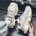 2025 Spring Men's Shoes New Breathable Mesh Shoes Men's Trendy All Match Thick Soled Sports Shoes Casual Daddy Shoes Men_vogvips.com