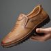 European Warm Series Leather Autumn Casual Loafers Cotton With Fleece Lining Warm Non-Slip Men's Shoes_vogvips.com