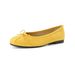 Round Head Ballet Single Shoes Women's Flat Bow Beanie Shoes French Shallow Mouth Grandma Shoes_vogvips.com