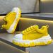Men's Fashionable Solid Color Platform Height Increasing Leather Low Top Lace Up Casual Shoes For Spring And Autumn, White Shoes For Students_vogvips.com