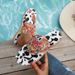 Cross-border With Rhinestones And Hollow Mesh Flat Sandals, Summer Sexy Open-toe Casual Women's Shoes Wholesale_vogvips.com