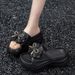 2026 New EVA Thick-Soled Height-Increasing 6cm Slip-On Sandals With Bow Decoration For Women, High-End Comfortable_vogvips.com