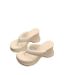 Wedge High Heel Platform Waterproof Sandals For Women Summer Fashion Outdoor Small Size Flip-Flops_vogvips.com