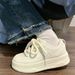 Milk Fufu Student White Shoes All Match Shoes Niche Original Women's Shoes Casual Height Increasing Thick Soled Shoes_vogvips.com