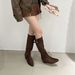 2025 Autumn New French Style Hidden Heel Over-the-Knee Slouch Long Women's Shoes Suede Slim Fashion Boots_vogvips.com