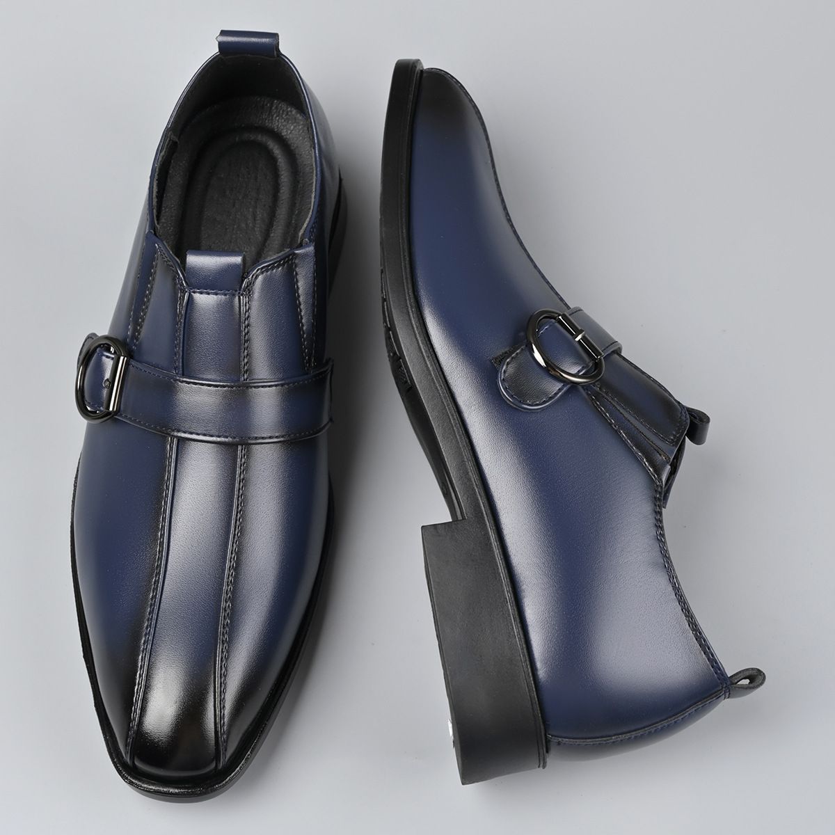 Regal Footwear 2025 Autumn New Men's Business British Style Pointed Toe Slip-On Korean Version Formal Leather Shoes_vogvips.com