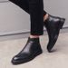 European Warm Series Men's Korean Trendy Leather British Style Pointed Toe Ankle Height Increasing Martin Boots High Top Mens Sneakers_vogvips.com