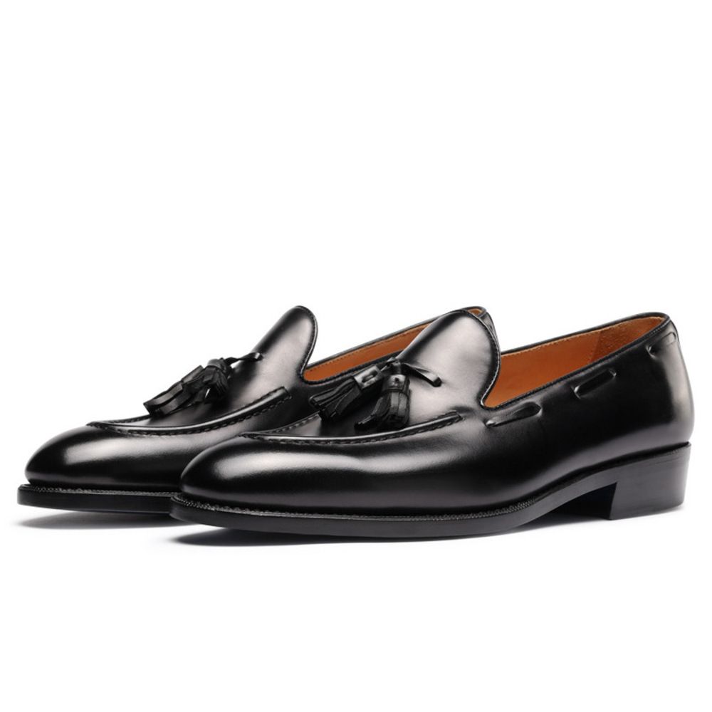 Euro Step M30201【】Loafers Tassel Casual Men Shoes British Korean Version Trend Slip-On Summer_vogvips.com