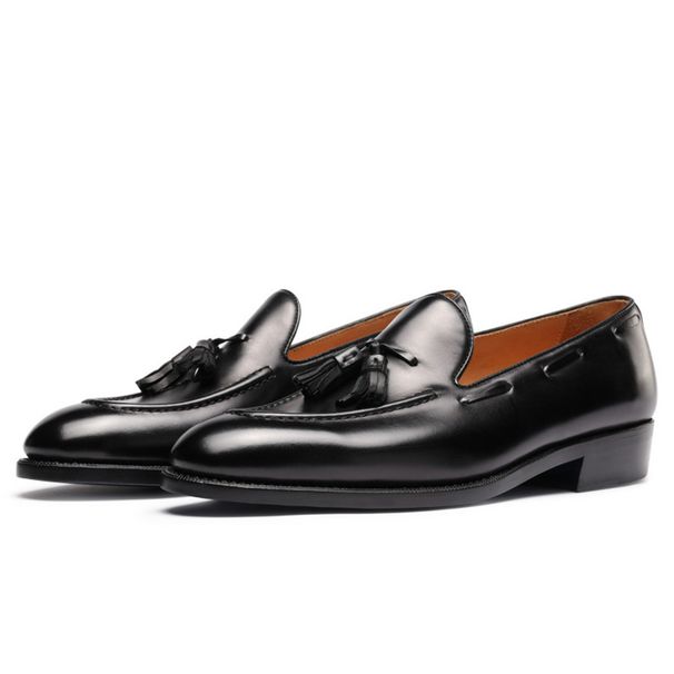 Euro Step M30201【】Loafers Tassel Casual Men Shoes British Korean Version Trend Slip-On Summer_vogvips.com