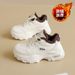 Fleece-Lined Clunky Sneaker Women's Winter Breathable Shoes Women's Thickening Thermal Cotton Shoes Platform Height Incr_vogvips.com