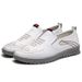 Breathable Business Leather Men Shoes Slip On Loafers Men Leather Shoes Black Brown Flats Casual Shoes_vogvips.com