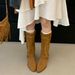 2025 New Pointed Toe Chunky Heel Booties For Women Over-the-Knee Long Casual Fashion Riding Western Boots_vogvips.com
