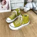 Women S New Retro Low Sneakers For Canvas Round Toe Crossed Causal Flats High Top Shoes_vogvips.com