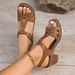 2025 European And American Summer Sandals, T-strap High-heeled Chunky Heel Peep-toe Roman Women's Shoes, Waterproof_vogvips.com