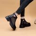 【Soft Sole】Soft Leather Thick Sole Martin Mesh Breathable Boots For Women 2025 Summer Thin New Style_vogvips.com
