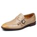 2026 Summer Crocodile Pattern Monk Shoes For Men, Top Layer Cowhide With Tassel Buckle, Business Commuting Leather_vogvips.com