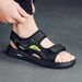 Sandals For Men 2025 New Trend Casual Sports Outerwear Beach Shoes Velcro Latex Pad Men's Sandals_vogvips.com