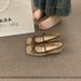 Suede Retro Gentle Bow Ballet Shoes 2026 New Spring With Skirt French Commuter Single Shoes Women_vogvips.com