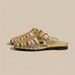 2026 Summer New Women's Mules And Clogs Closed Toe Woven Hollow Out Breathable Slip On Shoes Plus Size Casual Flat_vogvips.com
