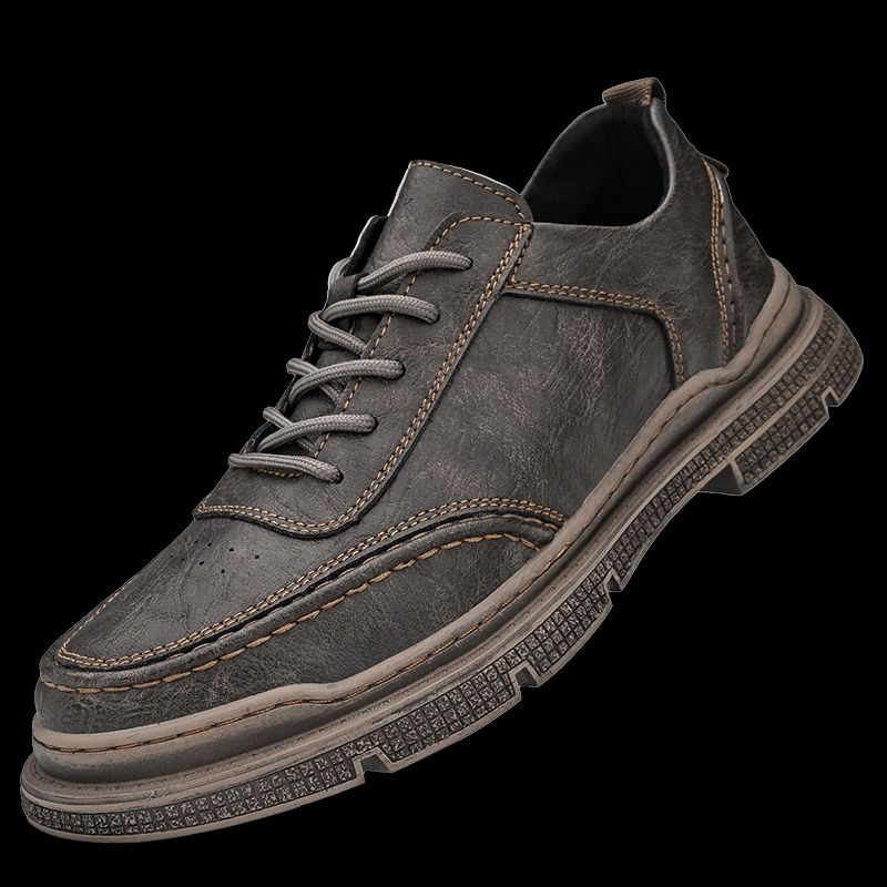 New Leather Spring Men's Shoes High-top Men's Heightening Tooling Martin Boots_vogvips.com