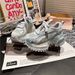 Rhinestone Embellished Platform Sneakers Comfortable Stylish Blue Purple Black Sizes_vogvips.com