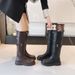 Front Zipper Thick Sole Flat Long 2024 New High Chunky Heel Over-the-Knee Plus Size Wide Knight Boots_vogvips.com